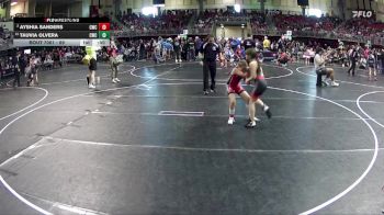 89 lbs Champ. Round 1 - Tauvia Olvera, Cozad Wrestling Club vs Ayshia Sanders, Crete Wrestling Club