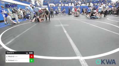 73 lbs Consi Of 4 - Jessen Madrid, Chickasha Youth Wrestling vs Easton Pollard, Piedmont