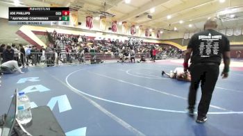 126 lbs Cons. Round 6 - Raymond Contreras, Jurupa Valley vs Joe Phillips, Centennial (Corona)