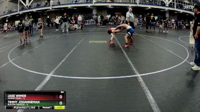 64 lbs Round 3 (4 Team) - Jase Wimer, Junior Terps vs Timmy Johanneman, Buxton Squeeze