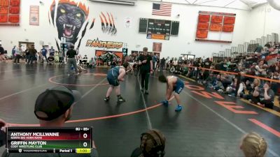 85+ Round 1 - Anthony Mcillwaine, North Big Horn Rams vs Griffin Mayton, Cody Wrestling Club