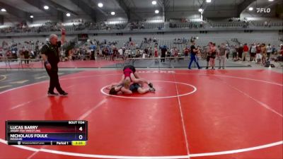 144 lbs Cons. Round 3 - Lucas Barry, Angry Fish Wrestling vs Nicholaus Foulk, Missouri