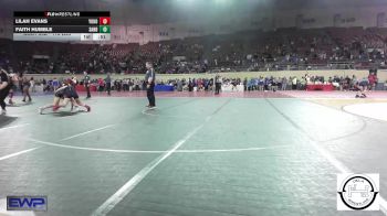 118 lbs Consi Of 32 #2 - Lilah Evans, Yukon Middle School Girls vs Faith Humble, Sand Springs Jr High