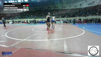 120 lbs Consi Of 32 #2 - Addison Willis, Wagoner vs Armani Hernandez, Altus JH