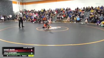 100 lbs Champ. Round 1 - Cole Kasparek, McDominate Training Center vs Wyatt Iburg, Big Game Wrestling Club