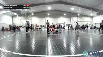 80 lbs 3rd Place - Rowan Musgrove, McAlester Youth Wrestling vs Luke Olsen, Mojo Grappling Academy