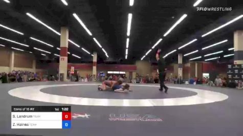 58 kg Consi Of 16 #2 - Sienna Landrum, Team Pennsylvania vs Zoey Haines, Team Pennsylvania