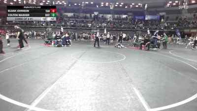 60 lbs Consi Of 8 #1 - Elijah Johnson, Teaneck Wrestling vs Colton Masker, Buxton (NJ)
