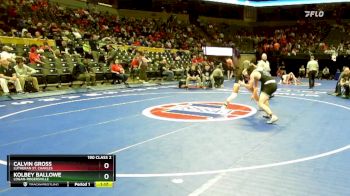 190 Class 2 lbs Champ. Round 1 - Calvin Gross, Lutheran St. Charles vs Kolbey Ballowe, Logan-Rogersville