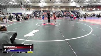 103 lbs Cons. Round 5 - Calli Connally, Carl Albert vs Sage Beltran, Missouri Valley College