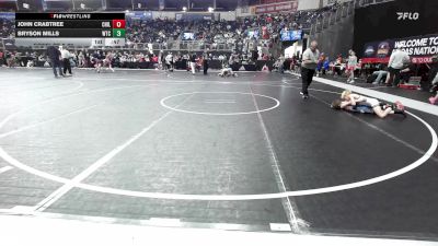 60 lbs Consi Of 8 #2 - John Crabtree, Chillicothe Wrestling Club vs Bryson Mills, Wtc