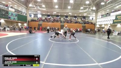 165 lbs Cons. Round 1 - Phillip Mays, Vista Murrieta vs Austin Sage, Boulder City