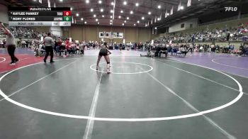 115 lbs Cons. Round 6 - Rory Flores, Lafayette vs Kaylee Pankey, Tonganoxie