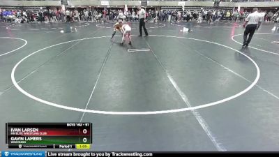 91 lbs Cons. Round 2 - Gavin Lamers, Wisconsin vs Ivan Larsen, MN Elite Wrestling Club