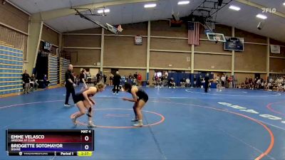 138 lbs Cons. Round 3 - Bridgette Sotomayor, Doane vs Emme Velasco, Arizona St Club