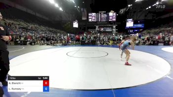 112 lbs Cons 16 #1 - Angela Bianchi, Wisconsin vs Lillian Rumsey, Pennsylvania