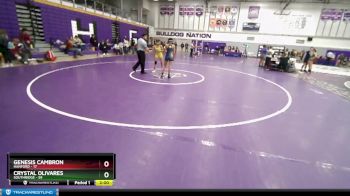 100 lbs Quarterfinal - Crystal Olivares, Southridge vs Genesis Cambron, Hanford