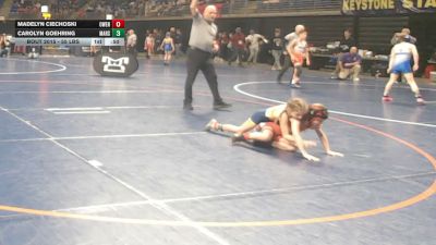 55 lbs Round Of 32 - Madelyn Ciechoski, Owen J. Roberts vs Carolyn Goehring, Mars