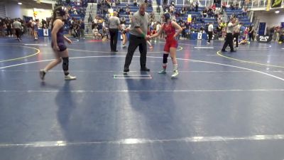124 lbs Consy 5 - Maddie Mazzoni, Morgantown-WV vs Addison Claassen, Plum