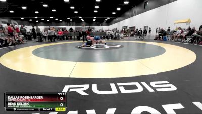 112 lbs Round 1 (8 Team) - Beau Delong, LAW/Crass Wrestling vs Dallas Rosenbarger, Indiana Outlaws