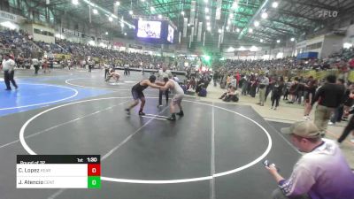 165 lbs Round Of 32 - Christopher Lopez, Kearney Middle School vs Jason Atencio, Centauri Middle School