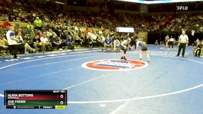 125 Class 1 lbs 5th Place Match - Alivia Bottoms, Boonville vs Zoe Fisher, Pacific