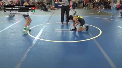 80 lbs Cons. Round 3 - Maci Vaughan, Barberton Lady Magics vs Aissma Khadka, Watkins Memorial