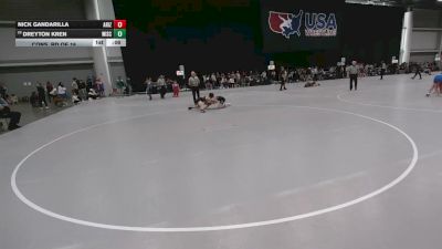 106 lbs Cons. Rd Of 16 - Nick Gandarilla, Arizona vs Dreyton Kren, Wisconsin