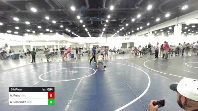 87 lbs 5th Place - Aiden Pena, Cwc vs Adrian Resendiz, Aniciete TC