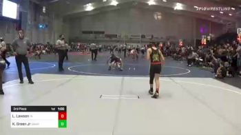 90 lbs 3rd Place - Laithan Lawson, Team Aggression vs Kameron Green Jr, Omaha