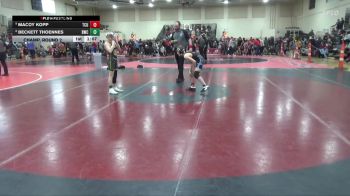 95 lbs Champ. Round 2 - Macoy Kopp, TCU vs Beckett Thoennes, Bison Wrestling Club