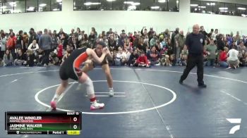 130 lbs Champ. Round 1 - Jasmine Walker, Algonac Mat Rats vs Avalee Winkler, Manton Monsters