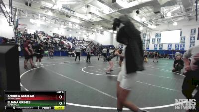 135 lbs Cons. Round 4 - Eliana Grimes, Esperanza vs Andrea Aguilar, West Covina