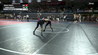 125 lbs Round Of 16 - Brady Pruett, Penn vs James Garcia, Franklin & Marshall