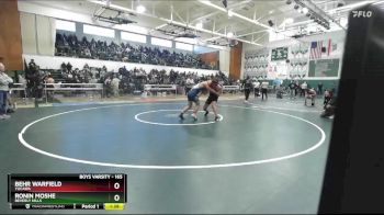 165 lbs Champ. Round 1 - Behr Warfield, Yucaipa vs Ronin Moshe, Beverly Hills