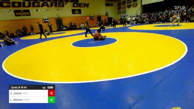 116 lbs Consi Of 16 #1 - Jonathan Jasso, Tulare Union vs Logan Dellow, Pomona (CO)