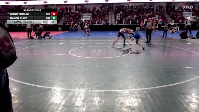 126 lbs Cons. Round 2 - Colby Butler, Boise vs Hagen Clint, Timberline