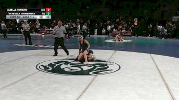 Girls 115 lbs Cons. Round 2 - Jazelle Romero, Atrisco Heritage vs Isabella Timmerman, Piedra Vista