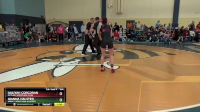 105 lbs Round 2 - Gianna Halsted, Sebolt Wrestling Academy vs Aaliyah Corcoran, Outlaw Wrestling Club