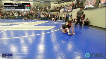 90 lbs Rr Rnd 1 - Dillinger Garrett, Geary vs Silas Bratten, Blaine County Grapplers