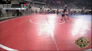 49 lbs Semifinal - Brady Wood, Husky Wrestling Club vs Rhett Pitts, Cowboy Wrestling Club