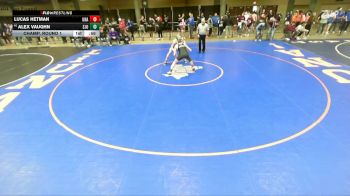 157 lbs Champ. Round 1 - Alex Vaughn, St Joseph Ogden vs Lucas Hetman, Unattached
