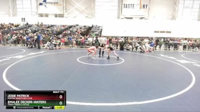 109-113 lbs Round 2 - Josie Patrick, Fulton Wrestling Club vs Emalee Decker-Waters, Tioga Tigers 3-Style