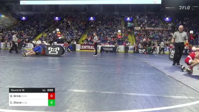 55 lbs Round Of 16 - Owen Brink, Punxsutawney vs Colson Stone, Elderton