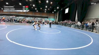 150 lbs Cons. Round 5 - Adrian Badell, Will C. Wood vs Thomas Farino, Foothill