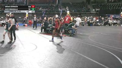 98 lbs Consi Of 16 #2 - Orian Johnson, Teaneck Wrestling vs Jack Smagalla, The Outsiders