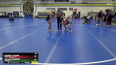 120 lbs Round 4 (6 Team) - Audrey Tucker, Mount Vernon vs Leilani Madison, Johnston