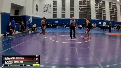 215 lbs Cons. Round 2 - Alexander Berisha, Fox Lane vs Clayton Cifuentes, Indian River