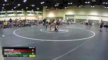 152 lbs Round 8 (10 Team) - Brandon Lehrman, Cowboy Forever vs Justin Cox, CHOICES (Beaver Local)