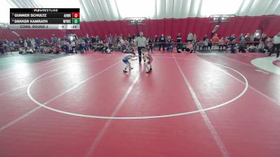 10U Boys - 63 lbs Cons. Round 5 - Evers Zupanc, CrassTrained: Weigh In Club vs Lox Leum, LaCrosse Area Wrestlers